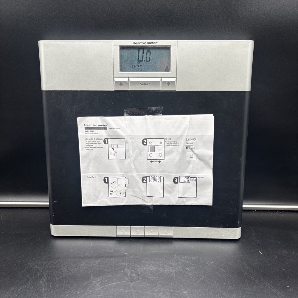 Health o meter Professional 895KLT Digital Talking Scale 550 lb Black Stainless